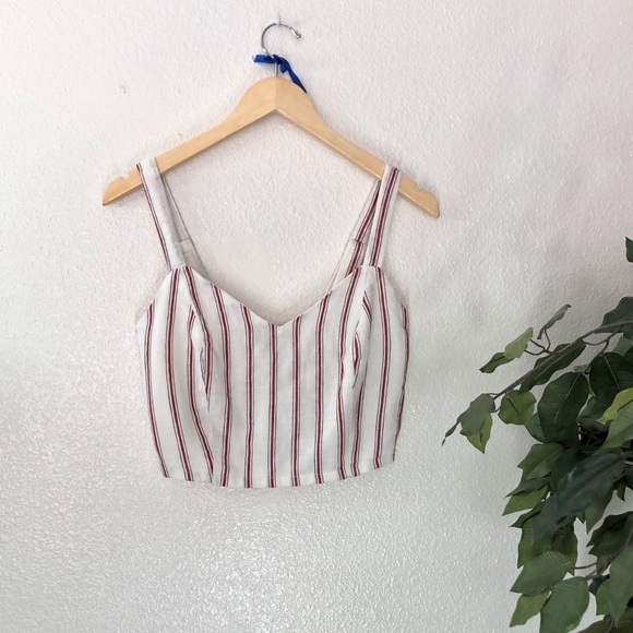 NWT Forever 21 Striped Crop Top - Picture 1 of 7